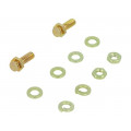 5206514-1; Spring lock set for D-Sub; Locking: slide latch; Thread: UNC4-40; TE Connectivity