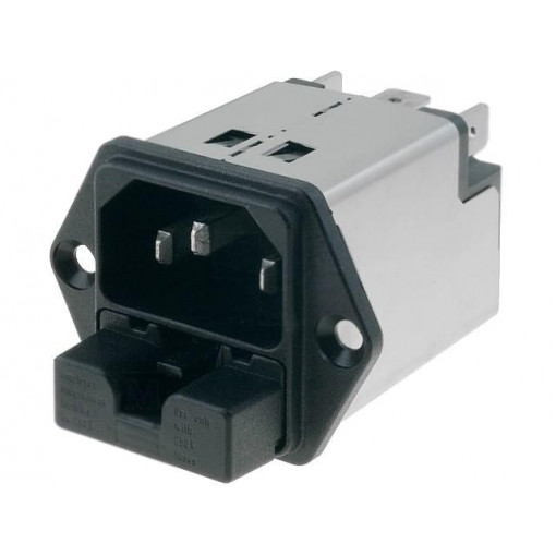 5220.0623.1; Connector: AC supply; socket; male; 6A; 250VAC; IEC 60320; 0.7mH; SCHURTER