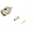 5225395-7; Plug; BNC; male; straight; 50Ω; RG174,RG188; crimped; for cable; TE Connectivity