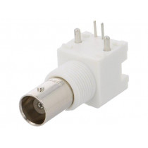 5227161-1; Socket; BNC; female; angled 90°; 50Ω; THT; for panel mounting; TE Connectivity