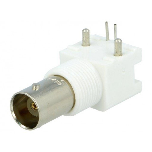 5227161-7; Socket; BNC; female; angled 90°; 50Ω; THT; for panel mounting; TE Connectivity