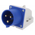 523-6; Connector: AC supply; socket; male; 32A; 230VAC; IEC 60309; IP44; PCE 523-6; Connector: AC supply; socket; male; 32A; 230VAC; IEC 60309; IP44; PCE