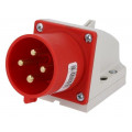 524-6; Connector: AC supply 3-phase; socket; male; 32A; 400VAC; IEC 60309; PCE 524-6; Connector: AC supply 3-phase; socket; male; 32A; 400VAC; IEC 60309; PCE