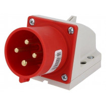 524-6; Connector: AC supply 3-phase; socket; male; 32A; 400VAC; IEC 60309; PCE