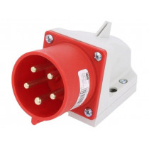 525-6; Connector: AC supply 3-phase; socket; male; 32A; 400VAC; IEC 60309; PCE 525-6; Connector: AC supply 3-phase; socket; male; 32A; 400VAC; IEC 60309; PCE