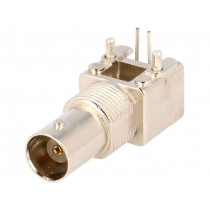 5413879-1; Socket; BNC; female; angled; 50Ω; THT; on PCBs,front side nut; TE Connectivity