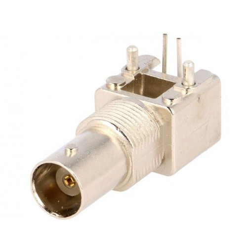 5413879-1; Socket; BNC; female; angled; 50Ω; THT; on PCBs,front side nut; TE Connectivity