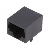 54602-910LF; Socket; RJ50; PIN: 10; Cat: 3; unshielded; gold-plated; THT; on PCBs; AMPHENOL
