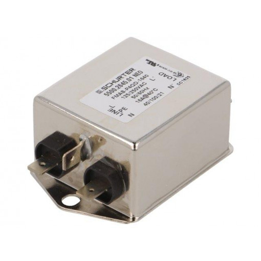 5500.2645.01; Filter: anti-interference; 250VAC; Ioper.max: 16A; Ir: 0.5mA; SCHURTER