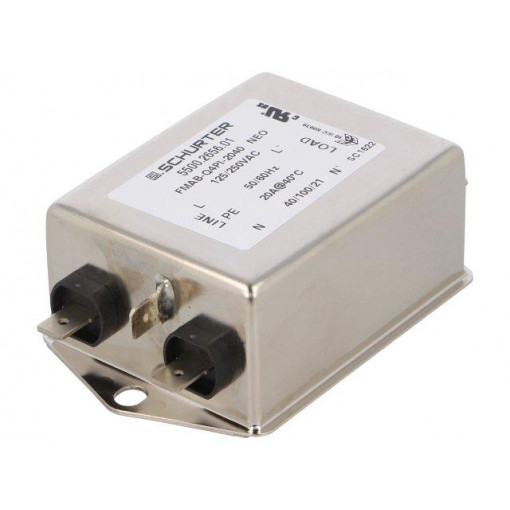 5500.2656.01; Filter: anti-interference; 250VAC; Ioper.max: 20A; Ir: 0.5mA; SCHURTER