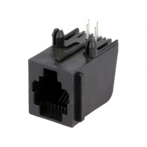 5520250-2; Socket; RJ11; PIN: 4; Cat: 3; shielded,with panel stop blockade; TE Connectivity