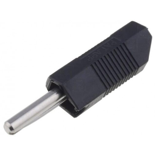 553-0100; Plug; 4mm banana; 16A; 50VDC; black; for cable; 2.5mm2; DELTRON
