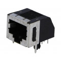 5555153-1; Socket; RJ45; PIN: 8; Cat: 3; shielded,with panel stop blockade; TE Connectivity