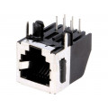 5555154-1; Socket; RJ12; PIN: 6; Cat: 3; shielded,with panel stop blockade; TE Connectivity
