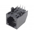 5555165-1; Socket; RJ12; PIN: 6; Cat: 3; with panel stop blockade,low profile; TE Connectivity 5555165-1; Socket; RJ12; PIN: 6; Cat: 3; with panel stop blockade,low profile; TE Connectivity
