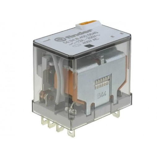 56.34.8.230.0040; Relay: electromagnetic; 4PDT; Ucoil: 230VAC; 12A/250VAC; 12A/30VDC; FINDER
