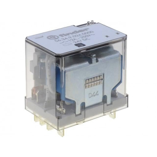56.34.9.024.0000; Relay: electromagnetic; 4PDT; Ucoil: 24VDC; 12A/250VAC; 12A/30VDC; FINDER