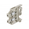 57.503.0055.0; Splice terminal: rail; 2.5mm2; ways: 1; terminals: 2; grey; ATEX Ex; WIELAND