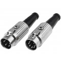 590-0700; Plug; DIN; male; PIN: 7; Layout: 270°; straight; for cable; soldering; DELTRON 590-0700; Plug; DIN; male; PIN: 7; Layout: 270°; straight; for cable; soldering; DELTRON