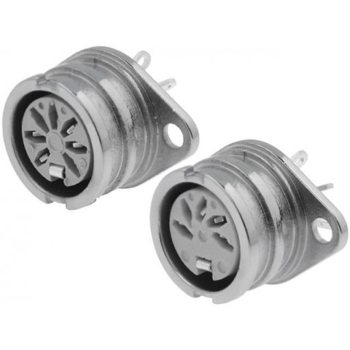 593-0300; Socket; DIN; female; PIN: 3; Layout: 180°; soldering; 34V; 2A; 10mΩ; DELTRON