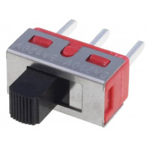 ; Switch: slide; Pos: 3; SP3T; 2A/250VAC; 5A/28VDC; ON-OFF-ON; 1000MΩ; 