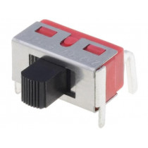 ; Switch: slide; Pos: 3; SP3T; 2A/250VAC; 5A/28VDC; ON-OFF-ON; 1000MΩ; 