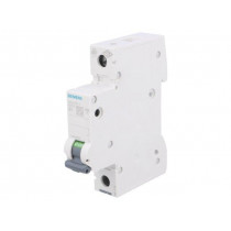5SL6101-7; Circuit breaker; 230VAC; Inom: 1A; Poles: 1; DIN; Charact: C; 6kA; SIEMENS