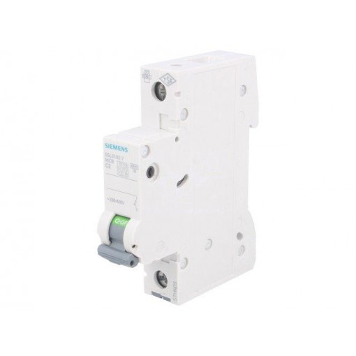 5SL6102-7; Circuit breaker; 230VAC; Inom: 2A; Poles: 1; DIN; Charact: C; 6kA; SIEMENS