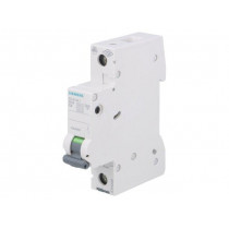 5SL6106-7; Circuit breaker; 230VAC; Inom: 6A; Poles: 1; DIN; Charact: C; 6kA; SIEMENS