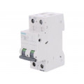 5SL6204-7; Circuit breaker; 400VAC; Inom: 4A; Poles: 2; DIN; Charact: C; 6kA; SIEMENS