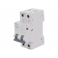 5SL6206-7; Circuit breaker; 400VAC; Inom: 6A; Poles: 2; DIN; Charact: C; 6kA; SIEMENS