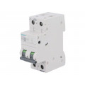 5SL6216-7; Circuit breaker; 400VAC; Inom: 16A; Poles: 2; DIN; Charact: C; 6kA; SIEMENS