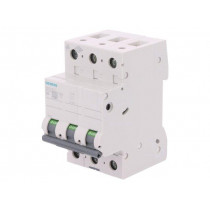 5SL6304-7; Circuit breaker; 400VAC; Inom: 4A; Poles: 3; DIN; Charact: C; 6kA; SIEMENS