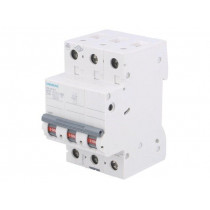 5SL6316-7; Circuit breaker; 400VAC; Inom: 16A; Poles: 3; DIN; Charact: C; 6kA; SIEMENS