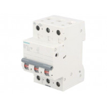 5SL6320-7; Circuit breaker; 400VAC; Inom: 20A; Poles: 3; DIN; Charact: C; 6kA; SIEMENS