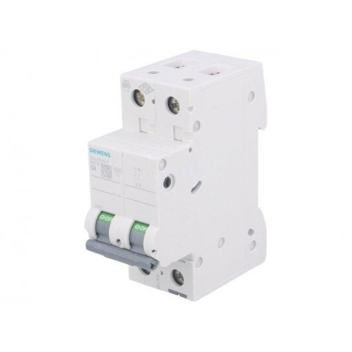 5SL6506-7; Circuit breaker; 400VAC; Inom: 6A; Poles: 1+N; DIN; Charact: C; 6kA; SIEMENS