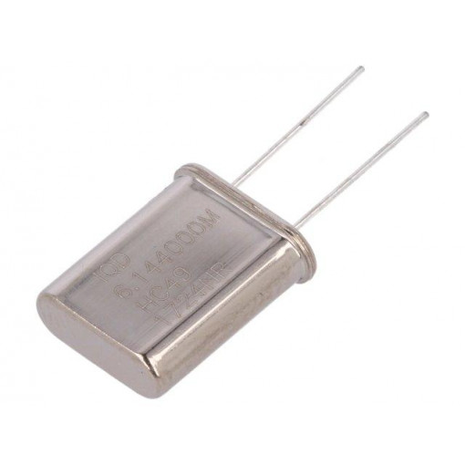 LFXTAL003134BULK; Resonator: quartz; 6.144MHz; ±20ppm; 30pF; THT; HC49; IQD FREQUENCY PRODUCTS