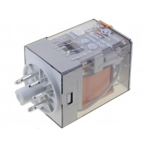 60.12.8.024.0040; Relay: electromagnetic; DPDT; Ucoil: 24VAC; 10A/250VAC; 10A/30VDC; FINDER