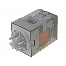 60.12.8.230.0040; Relay: electromagnetic; DPDT; Ucoil: 230VAC; 10A/250VAC; 10A/30VDC; FINDER