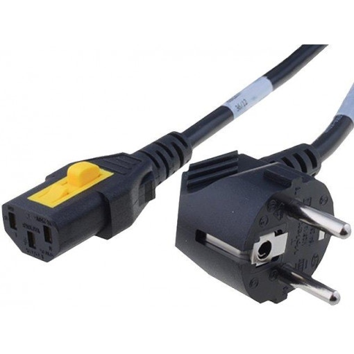 6051.2154; Cable; CEE 7/7 (E/F) plug angled,IEC C13 female; 5m; black; PVC; SCHURTER