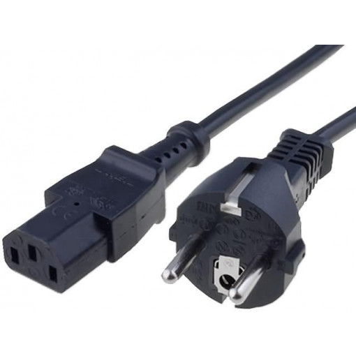 6052.0026; Cable; CEE 7/7 (E/F) plug,IEC C13 female; 5m; black; PVC; 3x1mm2; SCHURTER
