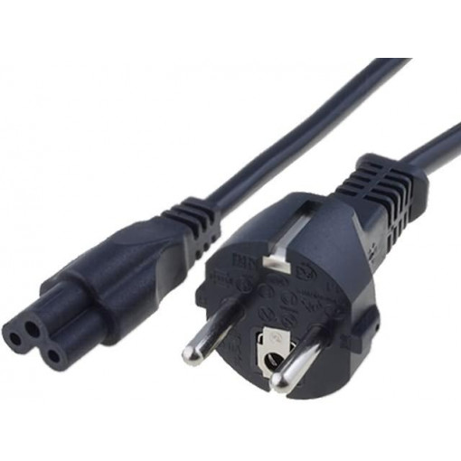 6052.0042; Cable; CEE 7/7 (E/F) plug,IEC C5 female; 2m; black; PVC; 2.5A; SCHURTER