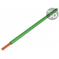 61.7551-25; Wire; Silivolt®-E; stranded; Cu; 1x0,25mm2; silicone; green; 300V; STÄUBLI