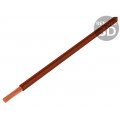 61.7551-27; Wire; Silivolt®-E; stranded; Cu; 1x0,25mm2; silicone; brown; 300V; STÄUBLI