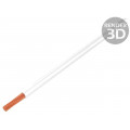 61.7551-29; Wire; Silivolt®-E; stranded; Cu; 1x0,25mm2; silicone; white; 300V; STÄUBLI