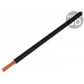 61.7552-21; Wire; Silivolt®-E; stranded; Cu; 1x0,5mm2; silicone; black; 300V; STÄUBLI