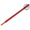 61.7552-22; Wire; Silivolt®-E; stranded; Cu; 1x0,5mm2; silicone; red; 300V; 100m; STÄUBLI