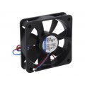 612 FH; Fan: DC; axial; 60x60x15mm; 33m3/h; 31dBA; ball bearing; 4500rpm; EBM-PAPST
