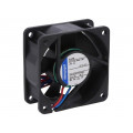 614 NN; Fan: DC; axial; 60x60x25mm; 42m3/h; 35dBA; ball bearing; 5100rpm; EBM-PAPST
