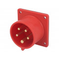 615-6; Connector: AC supply 3-phase; socket; male; 16A; 400VAC; IEC 60309; PCE 615-6; Connector: AC supply 3-phase; socket; male; 16A; 400VAC; IEC 60309; PCE